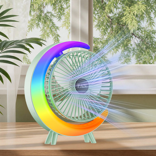LED Zelený Ventilátor