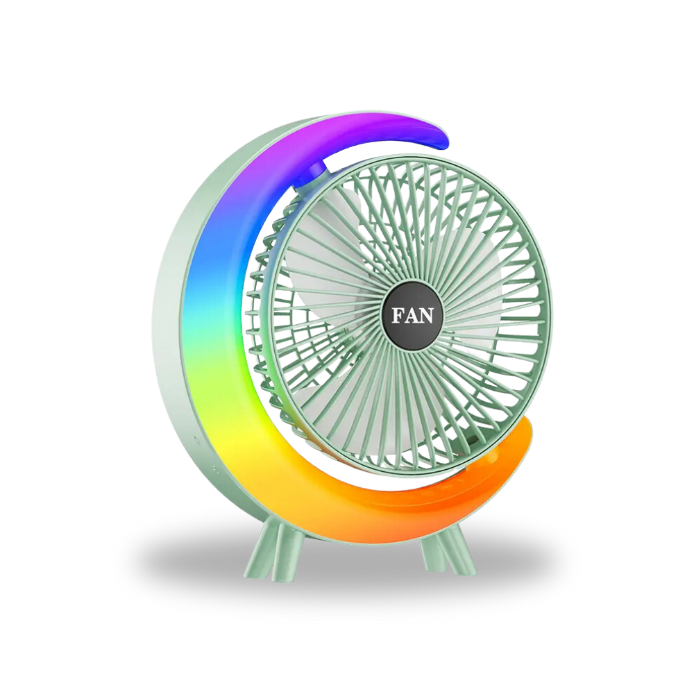 LED Zelený Ventilátor